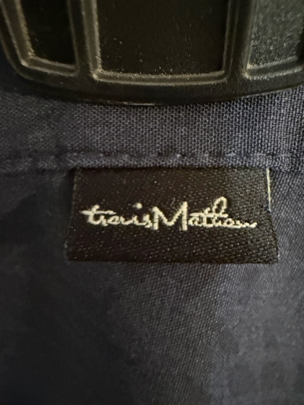Travis Mathew Men's Navy Chino Shorts Polyester Button Pockets Flat Front Summer - Picture 3 of 4